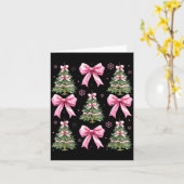 Coquette Bow Nk Christmas Tree Xmas Pajamas Women  カード (黄色い花)