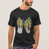 Coquette Bow Pencil Mardi Gras Fleur-de-lis Teache Tシャツ (正面)