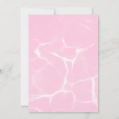 Coquette Bow Pink Graduation 招待状 (裏面)