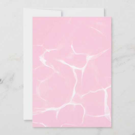 Coquette Bow Pink Graduation 招待状 (裏面)