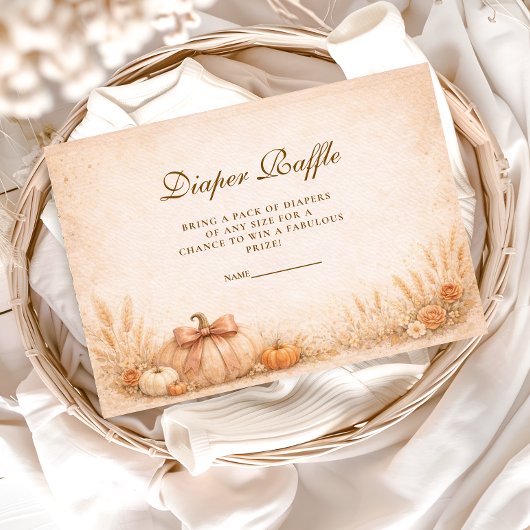 Coquette Bow Pumpkin Diapper Raffle エンクロージャーカード