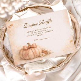 Coquette Bow Pumpkin Fall Diapper Raffle エンクロージャーカード