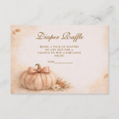 Coquette Bow Pumpkin Fall Diapper Raffle エンクロージャーカード (正面)
