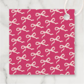 Coquette Bow Retro Wedding フェイバータグ (裏面)