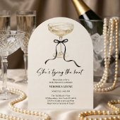 Coquette Bow She’s Tying the Knot Bridal Shower  招待状