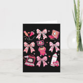 Coquette Bow Sonographer Valentine Ultrasound Tech カード (正面)