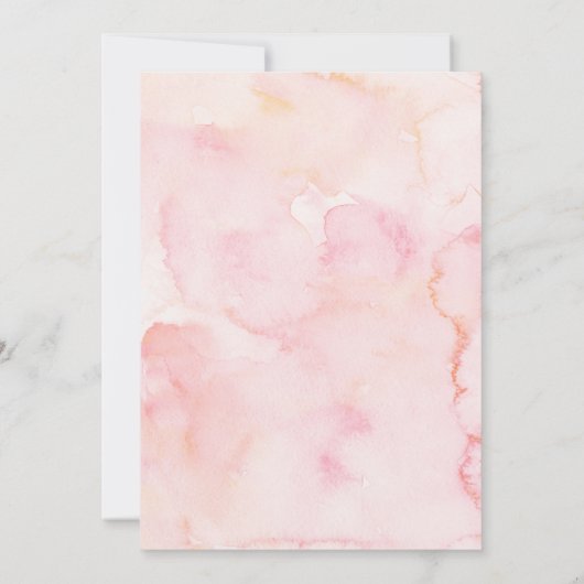 Coquette Bow Sweets Cake First Birthday Invitation 招待状 (裏面)