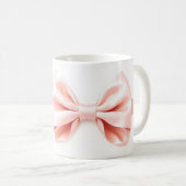 Coquette Bow Valentine Personalized コーヒーマグカップ (正面右)