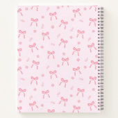 Coquette Bows & Blossoms Custom Baby Photo Album ノートブック (裏面)
