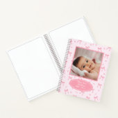 Coquette Bows & Blossoms Custom Baby Photo Album ノートブック (内部)