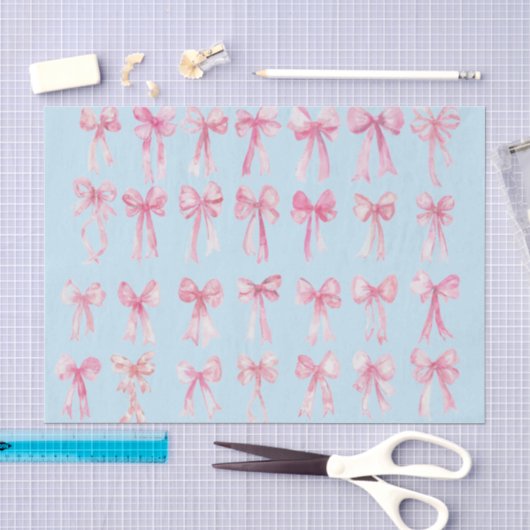 coquette bows tissue paper 薄葉紙 (クラフト)