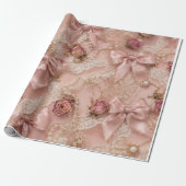Coquette Bows Wrapping Paper ラッピングペーパー (アンロールド)
