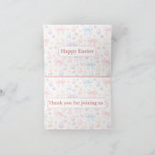 Coquette Bunny & Bows Easter Table Place Card サンキューカード (内部)