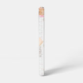 Coquette Bunny Phone Case – White & Floral Samsung Galaxyケース (左側面)