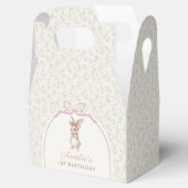 Coquette Bunny Rabbit Girl Birthday Favor Box フェイバーボックス (オープン)