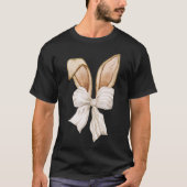 Coquette Bunny Tee, Bow and Ears Design Tシャツ (正面)