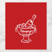 Coquette Champagne ワインラベル (シングルラベル)