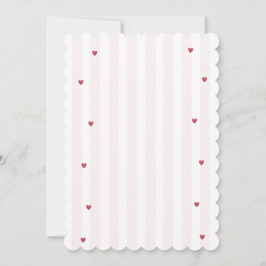 Coquette Cherry 24th Heart Aesthetic Birthday 招待状 (裏面)