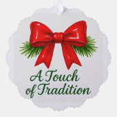 Coquette Christmas Bow — Messy Girl Magic ✨ オーナメントカード (裏面)