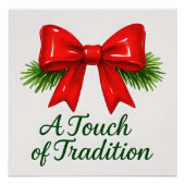 Coquette Christmas Bow — Messy Girl Magic ✨ ポスター (正面)