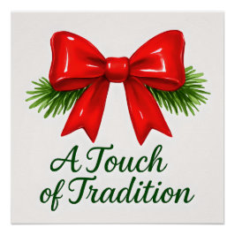 Coquette Christmas Bow — Messy Girl Magic ✨ ポスター