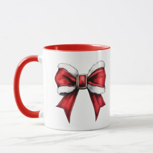 Coquette Christmas Bow Mug マグカップ (左)