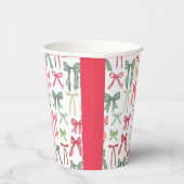 Coquette Christmas Bows Cups – Vintage Red & Green 紙コップ (右)