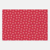 Coquette Christmas Bows Wrapping Paper Red & Green ラッピングペーパーシート (正面2)