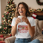 Coquette Christmas Santa Candy Canes Gingerbread トライブレンドＴシャツ