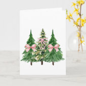 Coquette Christmas Tree, Breast Cancer AwarenessCo カード (黄色い花)