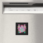 Coquette Christmas Tree Nk Nutcrackers Xmas Women  マグネット (インサイチュ (食洗機))