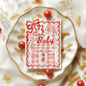 Coquette Ciao Baby Italian Theme 招待状