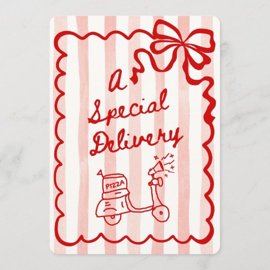 Coquette Ciao Bambino Italian Theme 招待状 (裏面)