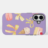 Coquette Cute Pastel Bows Cakes Macarons Ice Cream Case-Mate iPhoneケース (裏面 (横))