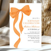 Coquette Fall Birthday Invitation 招待状