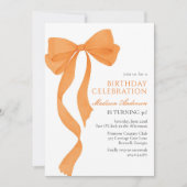 Coquette Fall Birthday Invitation 招待状 (正面)