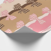 Coquette Football Bows Leopard Pattern (11) ラッピングペーパー (角)