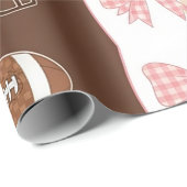 Coquette Football Bows Leopard Pattern (11) ラッピングペーパー (ロールコーナー)