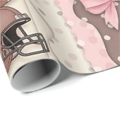 Coquette Football Bows Leopard Pattern (9) ラッピングペーパー (ロールコーナー)