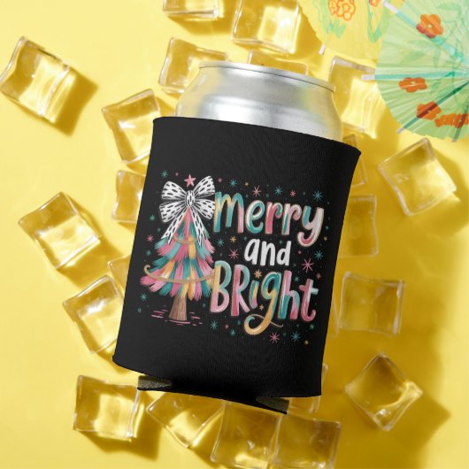 Coquette Glitter Christmas Tree Merry and Bright  缶クーラー (インサイチュ 夏)