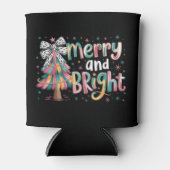 Coquette Glitter Christmas Tree Merry and Bright  缶クーラー (正面)