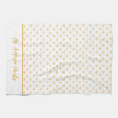 Coquette Gold Sparkle Bow  キッチンタオル (横)