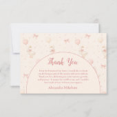 Coquette Goose 1st Birthday サンキューカード (正面)