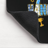 Coquette Hanukkah Bow Jewish Bow Menorah Bow Women マウスパッド (コーナー)