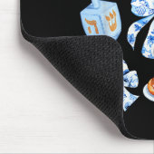 Coquette Hanukkah Bow Jewish Bow Menorah Bow Women マウスパッド (コーナー)