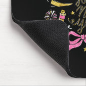 Coquette Happy New Year 2026 Champagne New Year's  マウスパッド (コーナー)