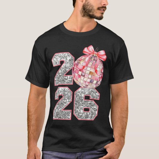 Coquette Happy New Year Party 2026 Family Women Gi Tシャツ (正面)