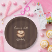 Coquette Heart Birthday Cake Paper Plate ペーパープレート (パーティー)