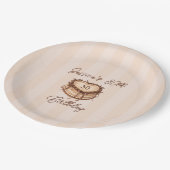 Coquette Heart Birthday Cake Paper Plate ペーパープレート (アングル)