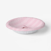 Coquette Heart Birthday Cake Paper Plate ペーパーボウル (傾斜あり)